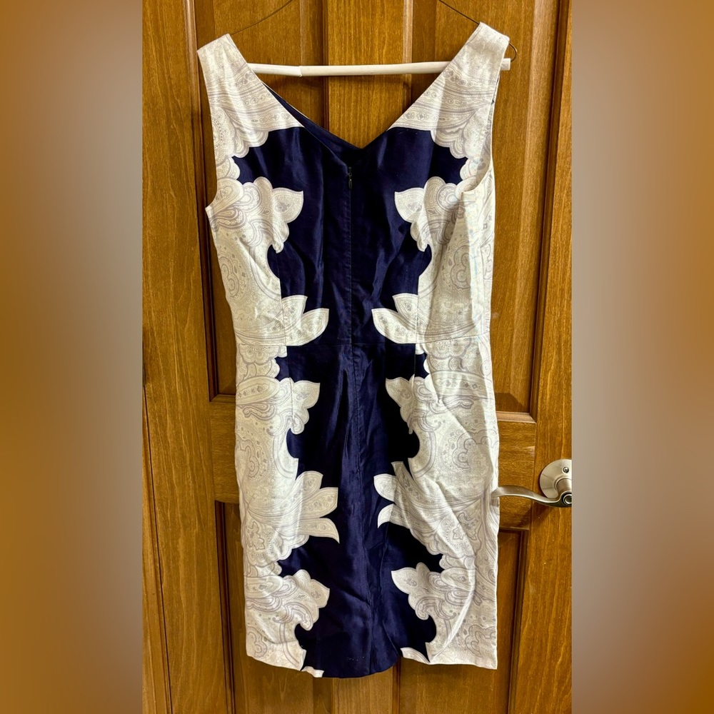 Navy and White Dress